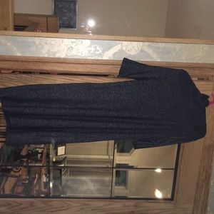 Dark grey knit dress
